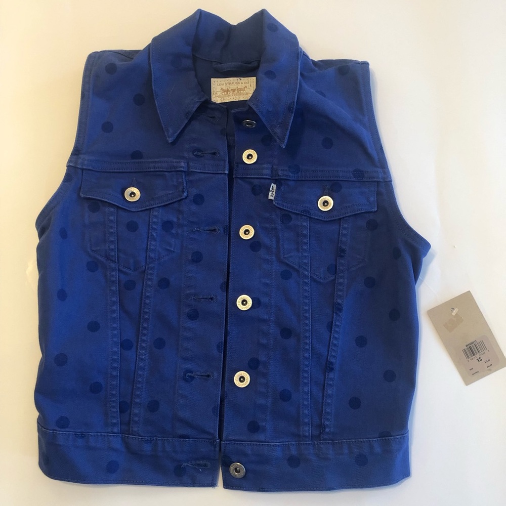 Royal Blue Levis Denim Vest